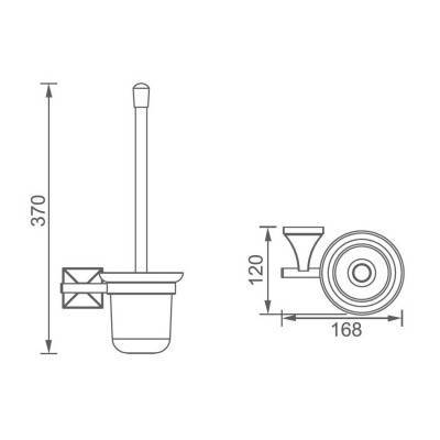 Будкрам купити CLASSIC Щітка д/унітазу (+ тримач, стакан) CLASSIC Щітка д/унітазу (+ тримач, стакан) 2