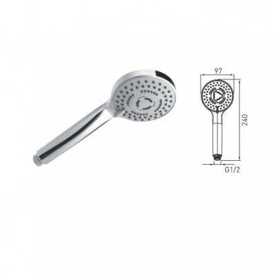 Будкрам купити CORTINA 3 Душова лійка на 3 режими