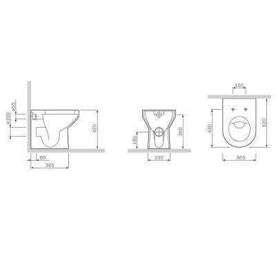 Будкрам купить SPIRIT Унитаз на пол SPIRIT Унитаз на пол 2