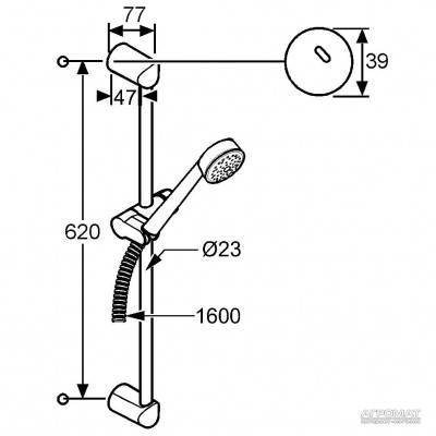 Будкрам купить Zenta 1S Душевой набор, хром Zenta 1S Душевой набор, хром 3