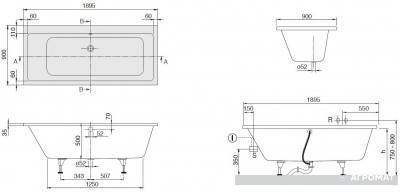 Будкрам купити SUBWAY Ванна 190х90см SUBWAY Ванна 190х90см 2