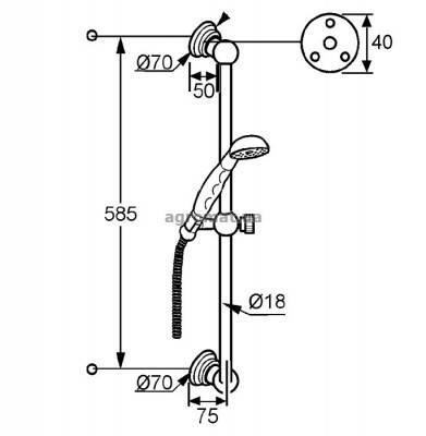 Будкрам купить Adlon Душевой набор Adlon Душевой набор 2