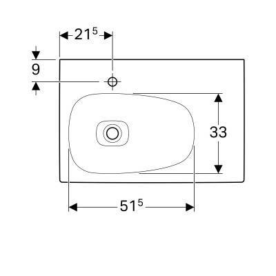 Будкрам купить Умывальник Citterio 75 см полочка справа, 1 отверстие для смешаных параз., без перелива, с керамической крышкой сливного клапана, покрытие KeraTect, цвет белый Умывальник Citterio 75 см полочка справа, 1 отверстие для смешаных параз., без перелива, с керамической крышкой сливного клапана, покрытие KeraTect, цвет белый 2