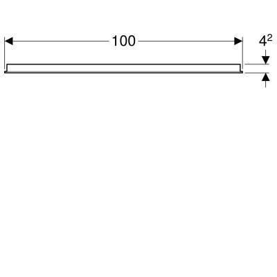 Будкрам купити Option Дзеркало 100 см, з горизонтальною підсвіткою зверху Option Дзеркало 100 см, з горизонтальною підсвіткою зверху 5