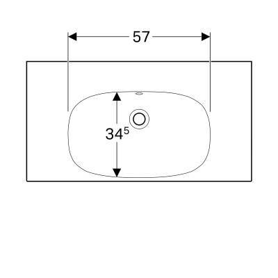 Будкрам купить Geberit Acanto Умывальник 90 см, без отверстия под смешаных параз., с переливом, белый Geberit Acanto Умывальник 90 см, без отверстия под смешаных параз., с переливом, белый 4