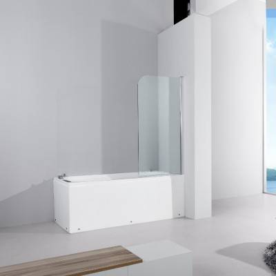 Будкрам купить QUEST Шторка стеклянная на ванну, реверсионная, 1400х800 стекло шиншилла