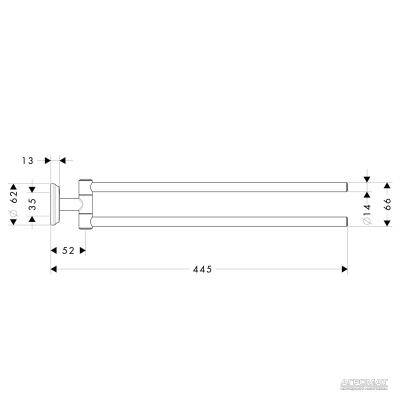 Будкрам купити Logis Classic Тримач рушників, подвійний Logis Classic Тримач рушників, подвійний 2