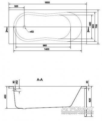 Будкрам купить NIKE Ванна 160x70 + PW04(PW01) NIKE Ванна 160x70 + PW04(PW01) 2