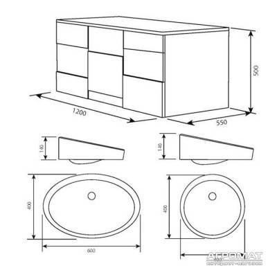 Будкрам купить M10FHX1202ES Admire база для раковины подвесная M10FHX1202ES Admire база для раковины подвесная 2