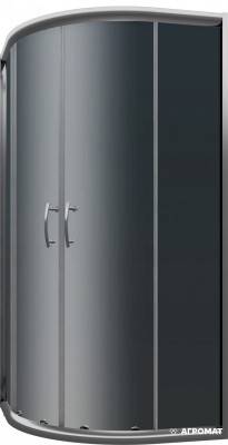 Будкрам купить INEBA душевая кабина полукруглая 90 графит