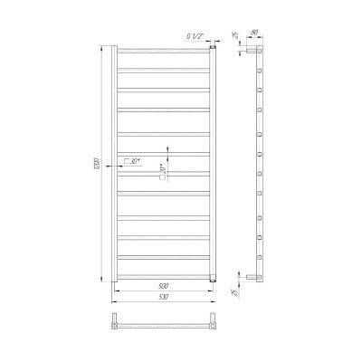 Будкрам купити Рушникосушка Токіо1200х500, сатин Рушникосушка Токіо1200х500, сатин 2