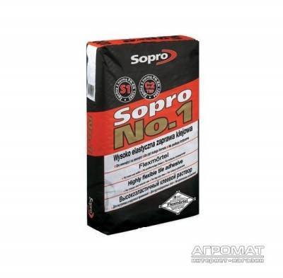 Будкрам купить SOPRO Клей №1-400/25кг еластич (серый)