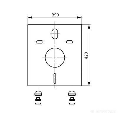 Будкрам купити 1600200 SANIT звукоізолююча прокладка д/інстал. 1600200 SANIT звукоізолююча прокладка д/інстал. 2