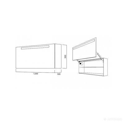 Будкрам купить M10MCX1201ES Admire зеркальный шкафчик с подсветкой. M10MCX1201ES Admire зеркальный шкафчик с подсветкой. 2
