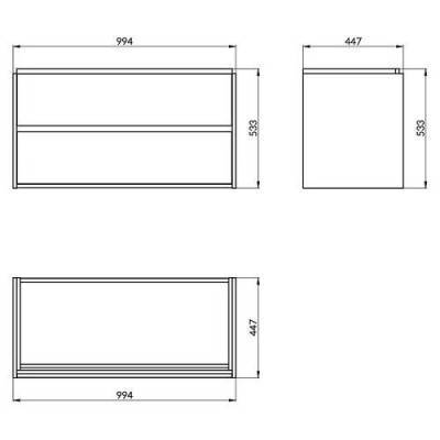 Будкрам купить CREA Тумба д / раковины со столешницей CREA 100 белая CREA Тумба д / раковины со столешницей CREA 100 белая 3
