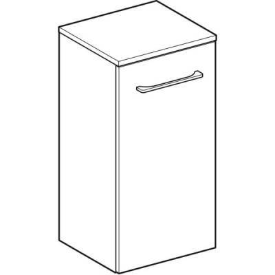 Будкрам купити Selnova Square Шафка з одними дверима, сторона відкривання ліва або права, ширина 33см, колір білий глянець Selnova Square Шафка з одними дверима, сторона відкривання ліва або права, ширина 33см, колір білий глянець 3