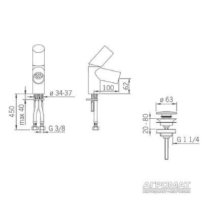 Будкрам купить 8610F Alessi Dot Смеситель для раковины 8610F Alessi Dot Смеситель для раковины 2
