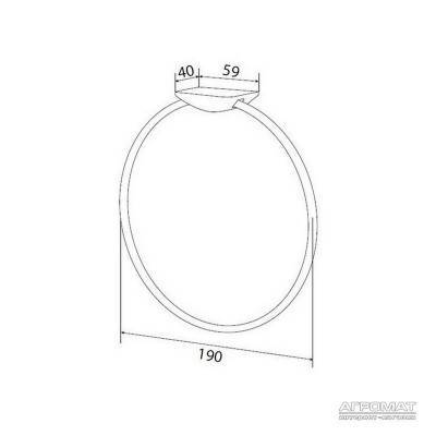 Будкрам купить A5034400 Inspire кольцо для полотенца A5034400 Inspire кольцо для полотенца 2