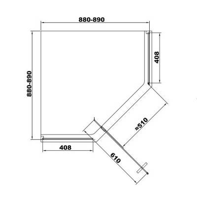 Будкрам купити ART Кабіна душова, п'ятикутна, розпашна, колір - чорний матовий, 90х90, без піддона, скло прозоре ART Кабіна душова, п'ятикутна, розпашна, колір - чорний матовий, 90х90, без піддона, скло прозоре 2