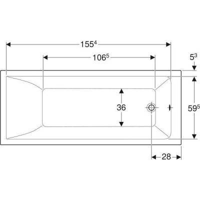 Будкрам купити Ванна прямокутна Geberit Selnova Square з ніжками: L=170см, B=70см Ванна прямокутна Geberit Selnova Square з ніжками: L=170см, B=70см 2