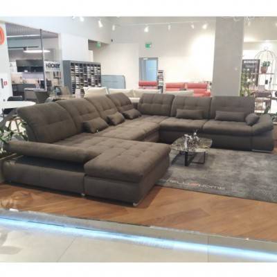 Будкрам купить Диван SANTA FE Typ 8141   2000   5015   3300 размер 190*389*258 ткань Kati mocca (4 части)