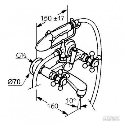Будкрам купити 514410520 ADLON Змішувач д/ванни 514410520 ADLON Змішувач д/ванни 2