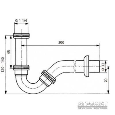 Будкрам купить 3170100 SANIT Сифон д / биде хром. 3170100 SANIT Сифон д / биде хром. 2