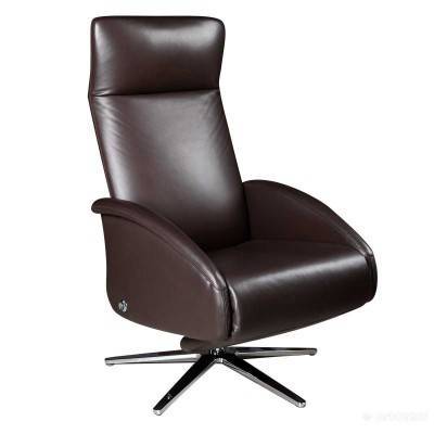 Будкрам купить Кресло CLIFF с базой cromo (кожа Provence negro) Кресло CLIFF с базой cromo (кожа Provence negro) 4