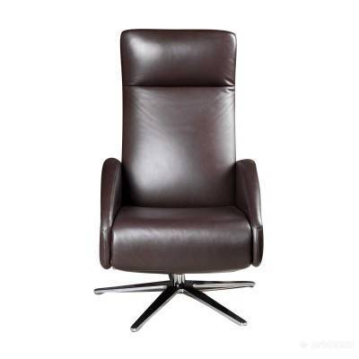 Будкрам купить Кресло CLIFF с базой cromo (кожа Provence negro) Кресло CLIFF с базой cromo (кожа Provence negro) 8