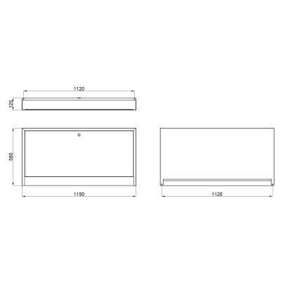 Будкрам купити Колекторна шафа Icma (UA) 1150х580х120 зовнішня №6 Колекторна шафа Icma (UA) 1150х580х120 зовнішня №6 3