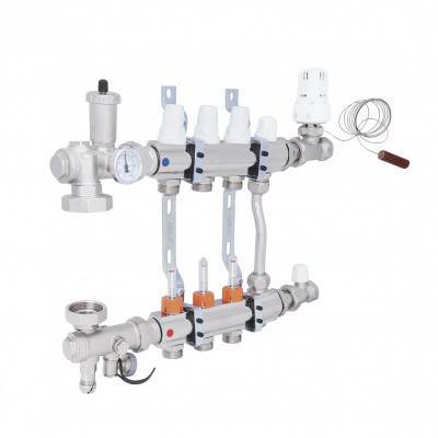 Будкрам купить Коллекторная группа Icma 3/4" 3 выхода, с расходомером №A2K013