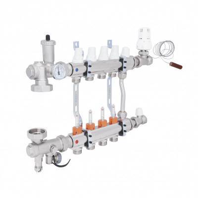 Будкрам купить Коллекторная группа Icma 3/4" 4 выхода, с расходомером №A2K013