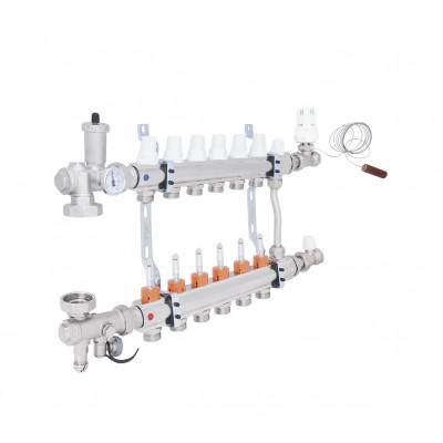 Будкрам купить Коллекторная группа Icma 3/4" 6 выходов, с расходомером №A2K013