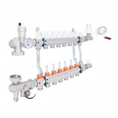 Будкрам купить Коллекторная группа Icma 3/4" 7 выходов, с расходомером №A2K013