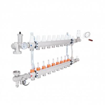 Будкрам купить Коллекторная группа Icma 3/4" 9 выходов, с расходомером №A2K013