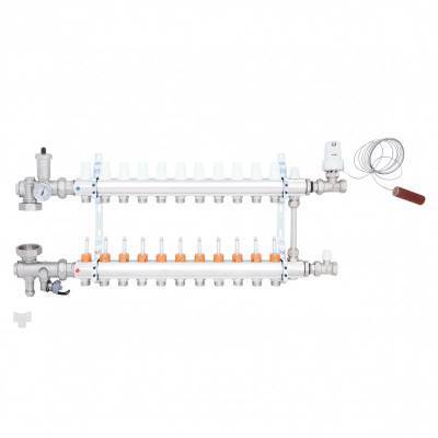 Будкрам купити Колекторна група Icma 3/4" 11 виходів, з витратоміром №A2K013 Колекторна група Icma 3/4" 11 виходів, з витратоміром №A2K013 5