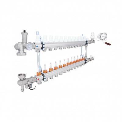 Будкрам купить Коллекторная группа Icma 3/4" 12 выходов, с расходомером №A2K013