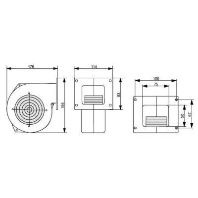 Будкрам купить Вентилятор котла KG Elektronik Арт. DP-120 от 35 до 50 кВт Вентилятор котла KG Elektronik Арт. DP-120 от 35 до 50 кВт 4