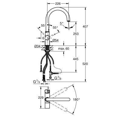 Будкрам купити Змішувач для кухні з фільтром Grohe Blue 33251000 Змішувач для кухні з фільтром Grohe Blue 33251000 4