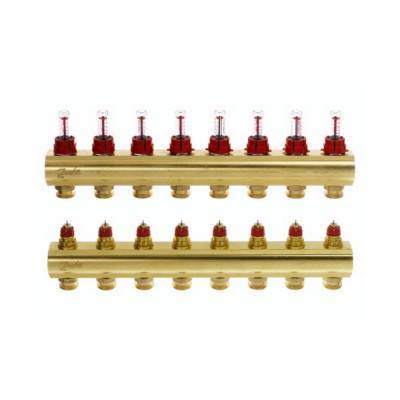 Будкрам купить Коллектор с расходомерами Danfoss FHF на 8 выходов (088U0528)