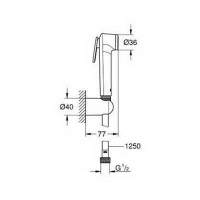 Будкрам купити Набір для гігієнічного душу Grohe Tempesta-F Trigger Spray 30 26356IL0 Набір для гігієнічного душу Grohe Tempesta-F Trigger Spray 30 26356IL0 4