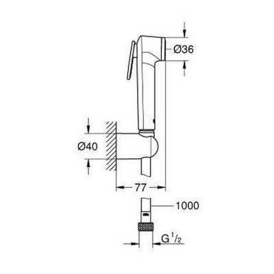 Будкрам купити Набір для гігієнічного душу Grohe Tempesta-F Trigger Spray 30 26352000 Набір для гігієнічного душу Grohe Tempesta-F Trigger Spray 30 26352000 4
