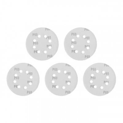 Будкрам купити Коло наждачне самоклеючий 125мм з отворами, папір клас С, щільність 140 г/м2, К60, уп. 5од Коло наждачне самоклеючий 125мм з отворами, папір клас С, щільність 140 г/м2, К60, уп. 5од 2