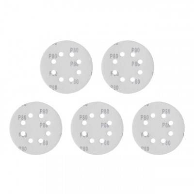 Будкрам купити Коло наждачне самоклеючий 125мм з отворами, папір клас С, щільність 140 г/м2, К80, уп. 5од Коло наждачне самоклеючий 125мм з отворами, папір клас С, щільність 140 г/м2, К80, уп. 5од 2