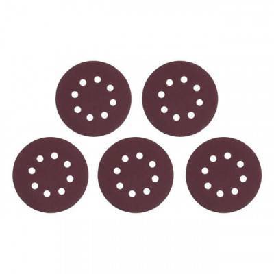 Будкрам купити Коло наждачне самоклеючий 125мм з отворами, папір клас С, щільність 140 г/м2, К140, уп. 5од