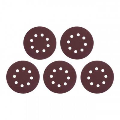 Будкрам купити Коло наждачне самоклеючий 125мм з отворами, папір клас С, щільність 140 г/м2, К220, уп. 5од