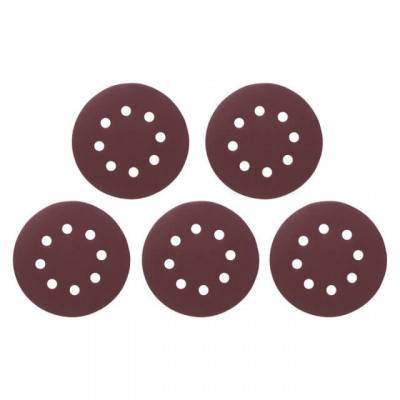 Будкрам купити Коло наждачне самоклеючий 125мм з отворами, папір клас С, щільність 140 г/м2, К240, уп. 5од