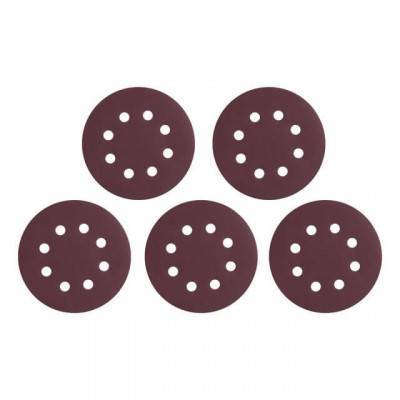 Будкрам купити Коло наждачне самоклеючий 125мм з отворами, папір клас С, щільність 140 г/м2, К320, уп. 5од