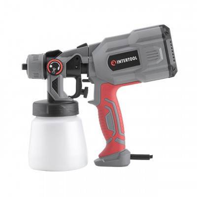 Будкрам купити Краскопульт електричний HVLP 550 Вт., форсунка 1.8 мм, бачок 800 мл, 400 мл/хв. Краскопульт електричний HVLP 550 Вт., форсунка 1.8 мм, бачок 800 мл, 400 мл/хв. 2