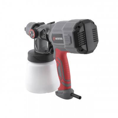Будкрам купити Краскопульт електричний HVLP 550 Вт., форсунка 1.8 мм, бачок 800 мл, 400 мл/хв. Краскопульт електричний HVLP 550 Вт., форсунка 1.8 мм, бачок 800 мл, 400 мл/хв. 3